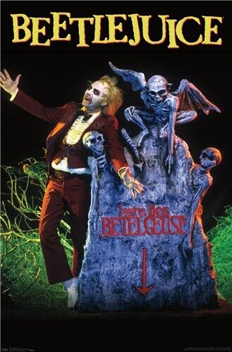 Beetlejuice Movie Poster Michael Keaton 22.375" x 34" NEW! Home & Garden:Home Décor:Posters & Prints Trends